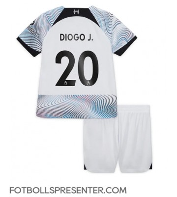 Liverpool Diogo Jota #20 Bortatröja Barn 2022-23 Kortärmad (+ korta byxor)